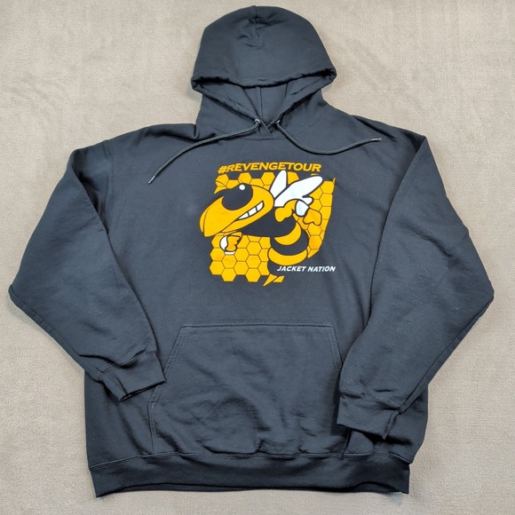 Revenge Tour Jacket Nation Hoodie XL Black Graphic Streetwear Pullover Sweater — photo 2